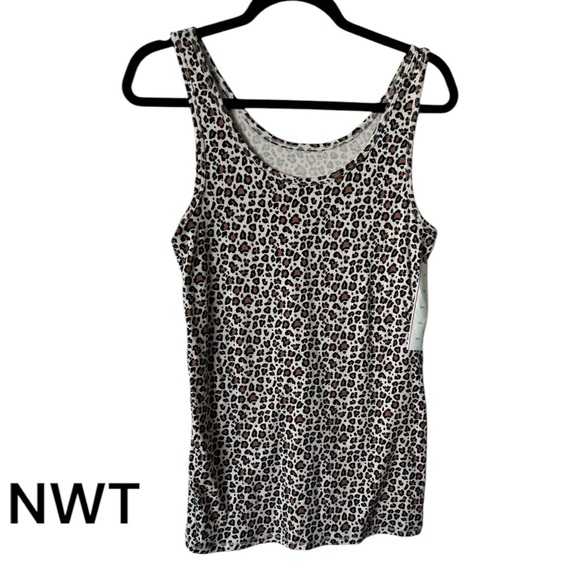 ❤️NWT ANIMAL PRINT SHELL/TANK/TOP XXLARGE - Picture 1 of 4